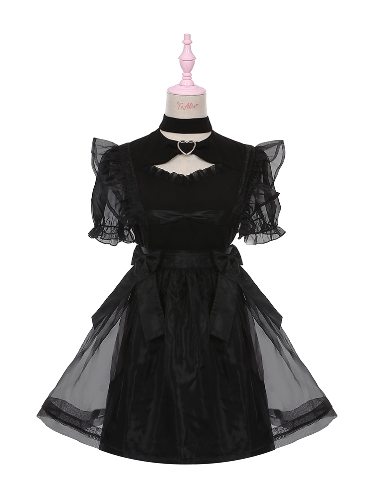 [$70.99]Moonlight in the Water Tulle Sleeves One Piece Set